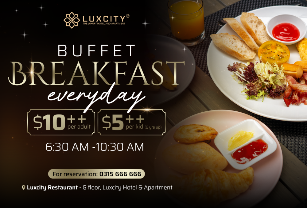 SAVOR A TASTY BUFFET BREAKFAST DAILY AT LUXCITY RESTAURANT | LuxCity ...
