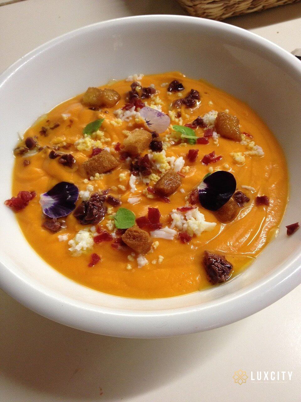 Colorful salmorejo