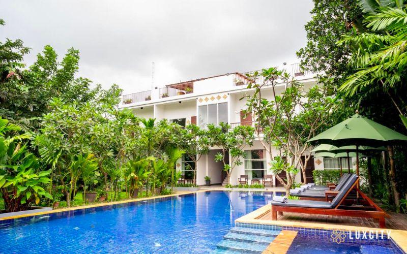 Top 7 Breathtaking Hotels With Private Pool In Siem Reap Luxcity Hotel And Apartment 