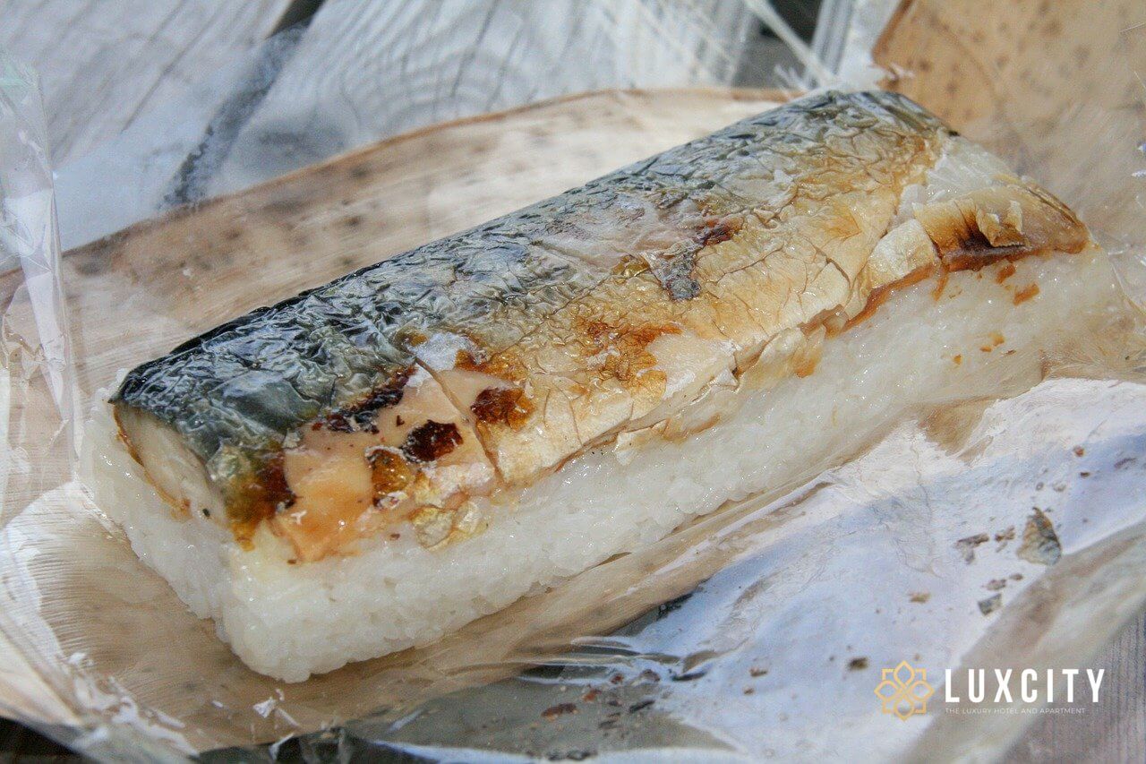 Tasty mackerel bathing on the plate