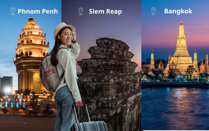 Phnom Penh – Siem Reap – Bangkok