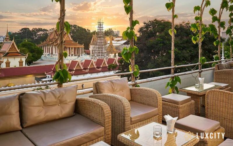 The best rooftop bars in Phnom Penh are sleek places to enjoy the city's nightlife scene, where you can enjoy great cocktails and spend your night in style